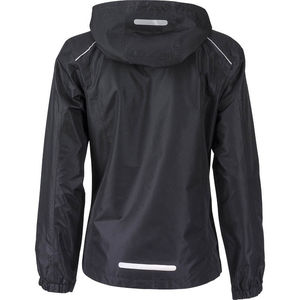 Bugo | Coupe-Vent personnalisé pour femme Noir Argent 1