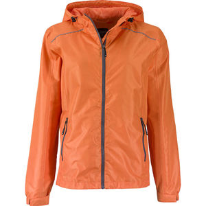 Bugo | Coupe-Vent personnalisé pour femme Orange Carbone