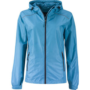 Bugo | Coupe-Vent personnalisé pour femme Turquoise Gris Fer