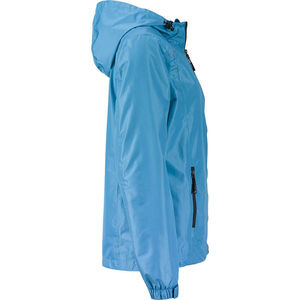 Bugo | Coupe-Vent personnalisé pour femme Turquoise Gris Fer 2