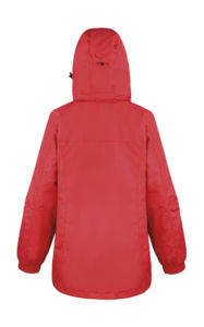 Diffuma | Coupe-Vent personnalisé pour femme Rouge Noir