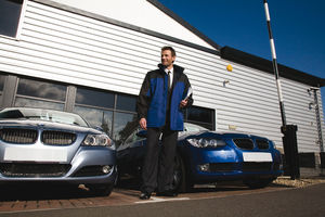 Falle | Coupe-Vent personnalisé pour homme Aqua Gris 1