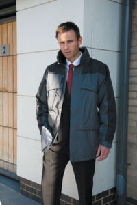 Gize | Coupe-Vent publicitaire pour homme Anthracite Noir 1