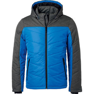 Kyki | Coupe-Vent publicitaire pour homme Bleu royal Anthracite Mélangé 1