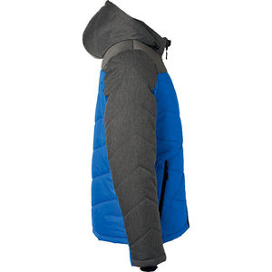 Kyki | Coupe-Vent publicitaire pour homme Bleu royal Anthracite Mélangé 3