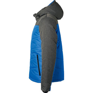 Kyki | Coupe-Vent publicitaire pour homme Bleu royal Anthracite Mélangé 4