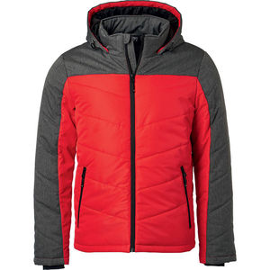 Kyki | Coupe-Vent publicitaire pour homme Rouge Anthracite Mélangé 1