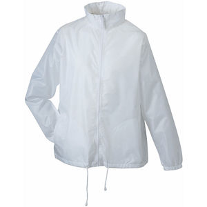 Coupe Vent personnalisable à capuche Blanc