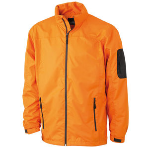 Coupe Vent personnalisable à capuche homme Orange Carbone