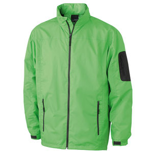 Coupe Vent personnalisable à capuche homme Vert citron Carbone