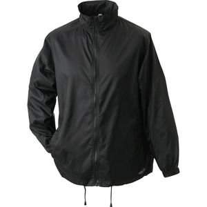 Coupe Vent personnalisable à capuche Noir