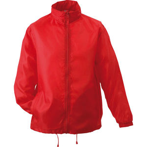 Coupe Vent personnalisable à capuche Rouge