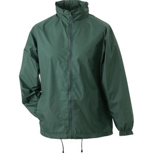 Coupe Vent personnalisable à capuche Vert foncé