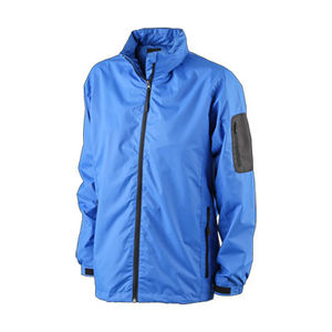 Coupe Vent personnalisé à capuche femme Carbone Aqua