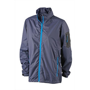 Coupe Vent personnalisé à capuche femme Marine Aqua