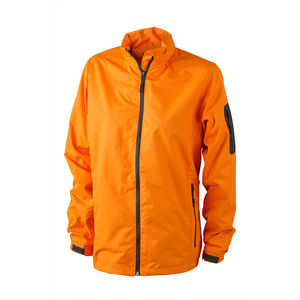 Coupe Vent personnalisé à capuche femme Orange Carbone