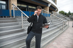 Osaka Tech | Coupe-Vent Polaire personnalisé pour homme Noir 1