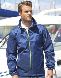 Ruvero | Coupe-Vent publicitaire pour homme Marine Lime 2