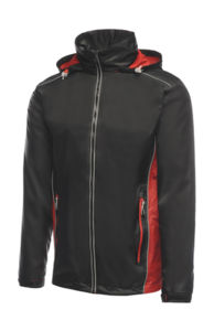 Jogge | Coupe-Vent Sport personnalisé pour homme Noir Rouge