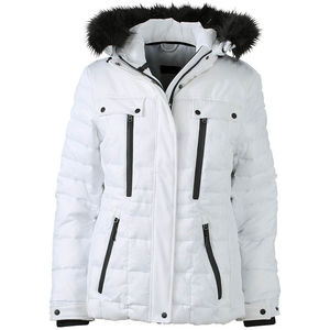 Nuka | Coupe-Vent Sport personnalisé pour femme Blanc Noir