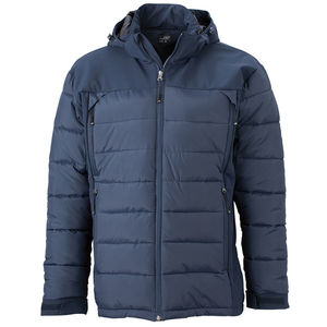 Doudoune personnalisable à capuche amovible homme Marine