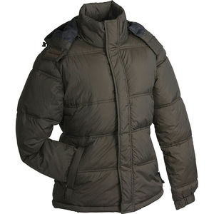 Doudoune personnalisable à capuche amovible homme Marron foncé