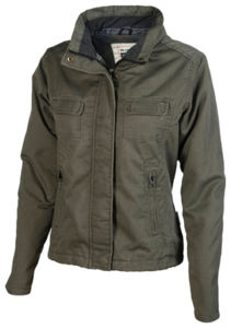 fabricant blouson court impression logo Marron Use