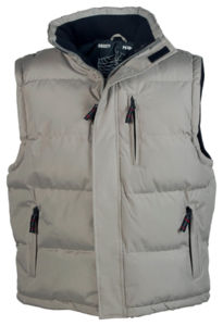fabricant bodywarmer avec logo Beige