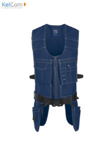 Gilet avec ceinture vétement professionnel Bleu
