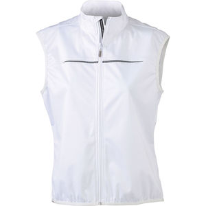 Gilet personnalisable cycliste femme Blanc
