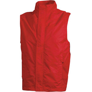 Gilet personnalisable technique homme sans manches Rouge