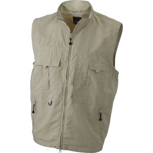 Gilet personnalisable trekking homme sans manches Sable