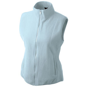 Gilet personnalisé polaire femme sans manches Bleu clair