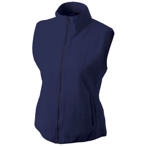 Gilet personnalisé polaire femme sans manches Marine