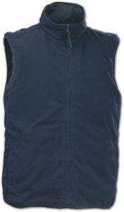 Gilet personnalisé renversible en nylon Marine