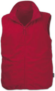 Gilet personnalisé renversible en nylon Rouge