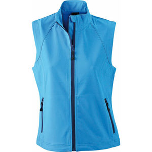 Gilet personnalisé softshell femme sans manches Azur