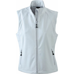Gilet personnalisé softshell femme sans manches Blanc cassé