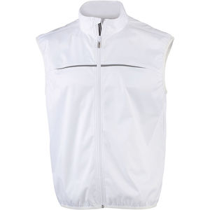 Gilet publicitaire cycliste homme Blanc