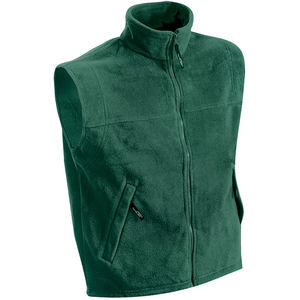 Gilet publicitaire polaire homme sans manches Vert foncé
