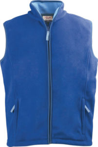 Gilet publicitaire polaire traité anti pilling Bleu