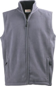 Gilet publicitaire polaire traité anti pilling Gris
