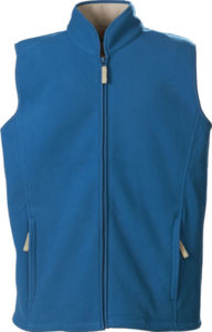 Gilet publicitaire polaire traité anti pilling Pétrole