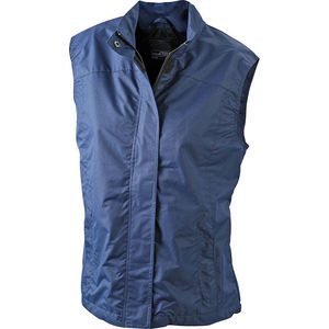 Gilet publicitaire technique femme sans manches Marine