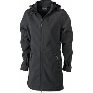 Manteau personnalisable à capuche amovible femme Noir Noir