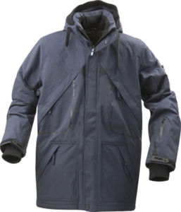 Parka à personnaliser homme avec tissu coupe vent Marine