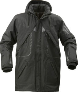 Parka à personnaliser homme avec tissu coupe vent Noir