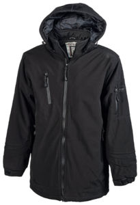 Auckland | Parka personnalisée pour homme Noir