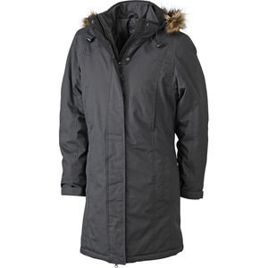 Parka personnalisable à capuche amovible femme Noir