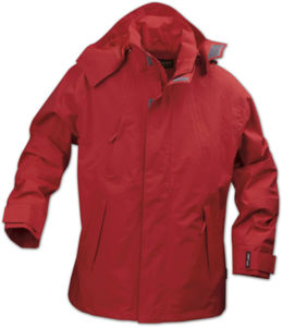 Parka personnalisable homme imperméable et respirant Rouge